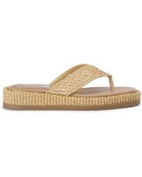Steve Madden - Bella Raffia Sandals Fabric - Lyst