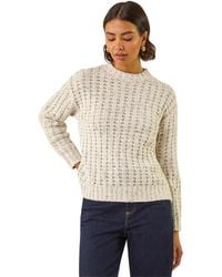Roman - Textured Knit Jumper - Lyst