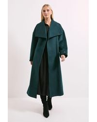 Wallis - Principles By Collar Wrap Betled Coat - Lyst