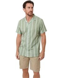 Saltwell - Striped Regular Casual Shirt (Sage) - Lyst