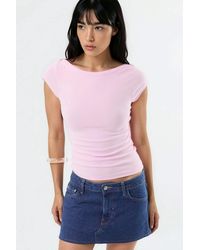 Busem - Slim Fit Boat Neck Blouse - Lyst