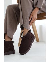 Where's That From - Wheres 'Pine' Faux Fur Lining Ankle Boots - Lyst