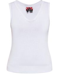 myMo - Pullunder Damen Weiss - Lyst