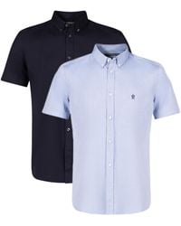 French Connection - 2 Pack Cotton Short Sleeve Oxford Shirts - Lyst