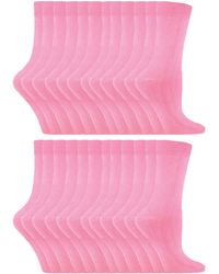 Sock Snob - 24 Pairs Ladies Plain Cotton Rich Dress Socks - Lyst
