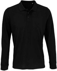Sol's - Adult Prime Pique Long-Sleeved Polo Shirt - Lyst