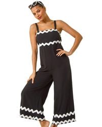 Roman - Ric Rac Strap Detail Jumpsuit - Lyst