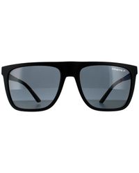 Arnette - Square Matte Dark Polarized Sunglasses - Lyst