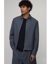BoohooMAN - Tailored Zip Up Harrington Co-Ord Jacket - Lyst