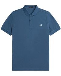 Fred Perry - Classic Midnight Ice Logo Polo Shirt Cotton - Lyst