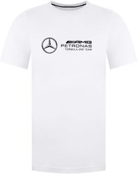 PUMA - Mercedes-Amg Petronas Motorsport T-Shirt Cotton - Lyst