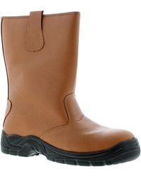 Tradesafe - Safety Boots Riggers Slip On Imitation Leather - Lyst