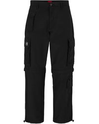 HUGO - Gale232 Solid Patterned Cargo Pants - Lyst