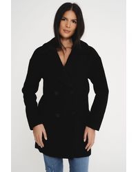 Elle - Wool Reefer Jacket - Lyst