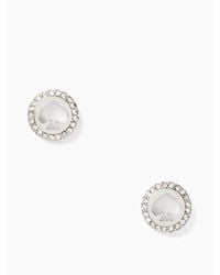 Kate Spade - Pave Halo Studs - Lyst