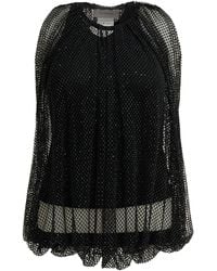 Max Mara - Zwarte Polyester Top - Lyst