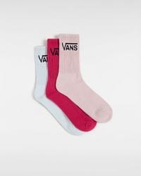 Vans - Classic Crew 6.5-10 3 Pack Socks - Lyst