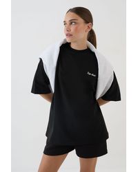 DSGN Studio - Script Embroidered Oversized T-Shirt - Lyst