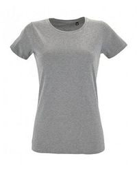 Sol's - Ladies Regent Fit Short Sleeve T-Shirt ( Marl) - Lyst