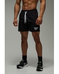 BoohooMAN - Training Dept 5Inch Stretch Woven Short - Lyst