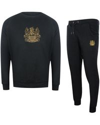 Aquascutum - Iconic Crest Crewneck Tracksuit Set Cotton - Lyst