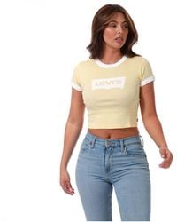 Levi's - Levi'S Womenss Graphic Ringer Mini T-Shirt - Lyst
