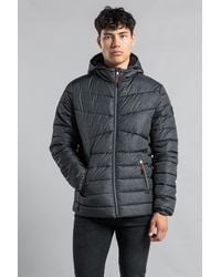 Tokyo Laundry - Padded Hooded Jacket With Microfleece Lining - Lyst