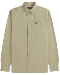 Fred Perry - Long Sleeve Warm Oxford Shirt - Lyst