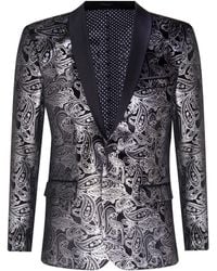 TruClothing - Classic Paisley Velvet Tuxedo Dinner Jacket Tailored Blazer - Lyst