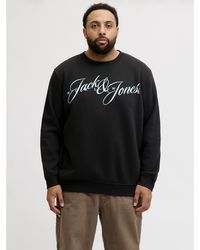 Jack & Jones - Crew Neck Sweatshirt Graphic Logo - Lyst
