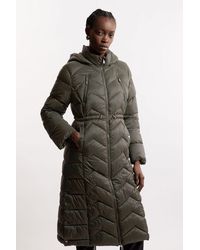 Karen Millen - Petite Lightweight Knee Length Packable Coat - Lyst