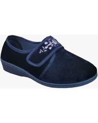 Sleeper - Elsie Touch Fasten/Velcro Slippers Textile - Lyst