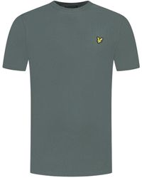 Lyle & Scott - Branded Chest Logo Deep T-Shirt Cotton - Lyst