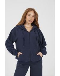 Brave Soul - Zip Through Polar Fleece Hoodie - Lyst