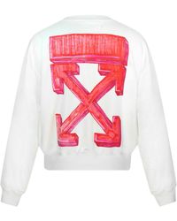 Off-White c/o Virgil Abloh - Off- Marker Arrow Logo Sweatshirt Cotton - Lyst