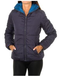 Sisley - Padded Jacket With Hooded Collar 2Bq7530T7 - Lyst