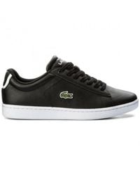 Lacoste - Carnaby Evo Bl 1 Spw Black Trainers Leather - Lyst