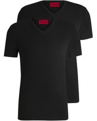 HUGO - 2 Pack Of V-Neck T-Shirts - Lyst