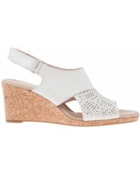 Clarks - 4 Uk - Lafley Joy White Leather - White Leather - 5.5 Uk - Lyst