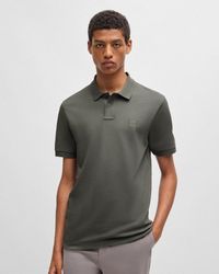 BOSS - Passenger Stretch-Cotton Slim-Fit Polo Shirt With Logo Patch - Lyst