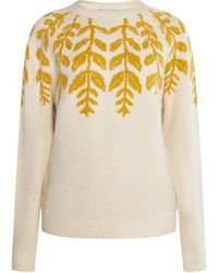 Usha - Strickpullover Damen Mehrfarbig - Lyst