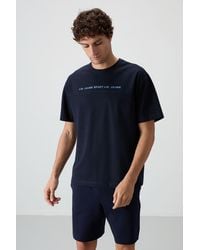 TOMMY LIFE - Oversized Crew Neck Printed T-Shirt - Lyst