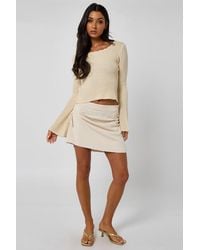 Urban Bliss - Draped Mini Skirt With Beading - Lyst