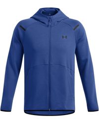 Under Armour - Unstoppable Hooded Neck Full Zipper Solid Patterned Sweat Jacket - Lyst