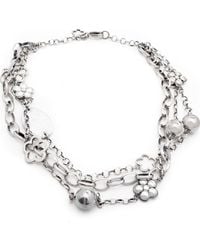 Folli Follie - 3N1F041Wwc Ladies Necklace Sterling - Lyst