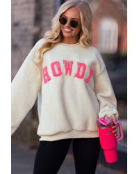 Azura Exchange - Sherpa Fleece Pullover Trui - Lyst