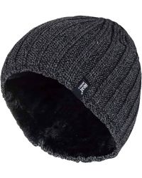Heat Holders - Fleece Lined Ribbed Winter Hat - Lyst