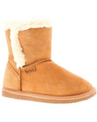 Hush Puppies - Suede Bootie Memory Foam Slippers - Lyst