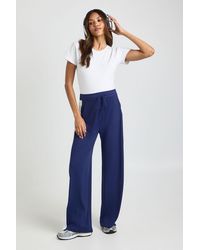 Boohoo - Maternity Side Stripe Wide Leg Trouser - Lyst