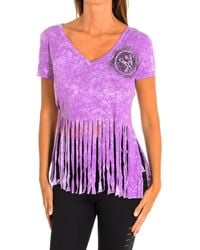 Zumba - Short-Sleeved V-Neck Sports T-Shirt Z1T00401 - Lyst